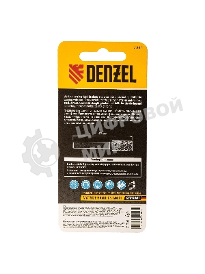 Борфреза по металлу Denzel твердосплавная, цилиндрическая, тип-А, 10 мм