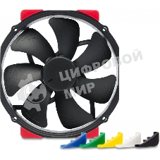 Вентилятор корпусной Noctua NF-A15 HS-PWM chromax.black, 140 мм, 1500 об/мин, 24.6 дБ, 4-pin PWM, без подсветки, черный