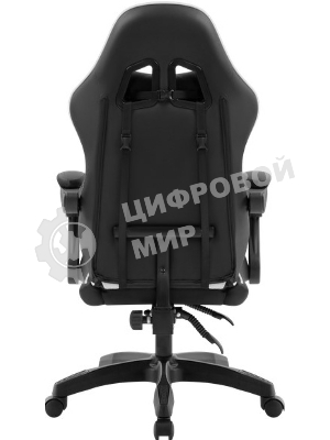 Кресло игровое DEFENDER Legas класс-2 до 110кг наклон спинки 135° экокожа черный/белый 64806