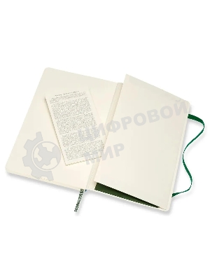 Блокнот Moleskine CLASSIC SOFT QP616K15 Large 130х210 мм 192 стр. линейка мягкая обложка зеленый