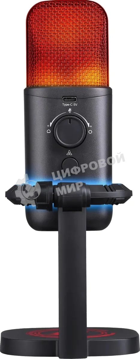 Игровой стрим микрофон Redragon Echowave GM305 USB,омнидир/кардиоид,подсветка_1