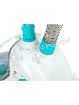 Отпариватель Kitfort КТ-957 белый/бирюзовый, 1500 Вт, 25 г/мин, 1900 мл