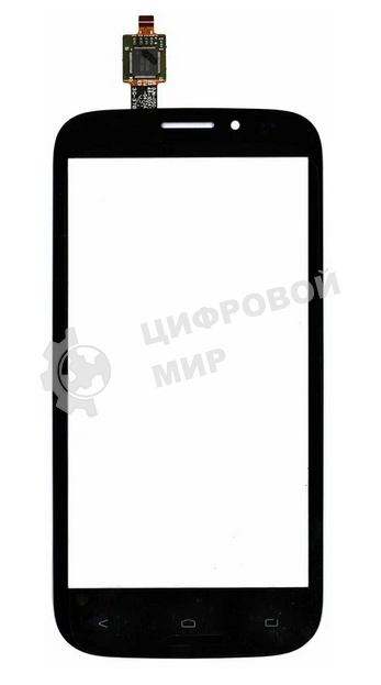 Сенсорное стекло (тачскрин) для Fly IQ4404 Spark, черное