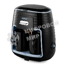 Кофеварка капельная Kitfort КТ-7447 черный/голубой, исп. кофе - молотый, 0.25 л, 450 Вт