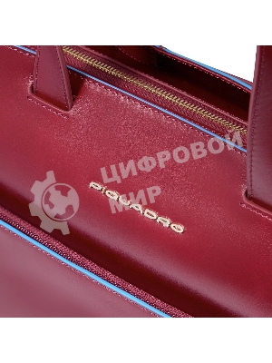 Деловая сумка женская с отделением для ноутбука Piquadro Blue Square BD6680B2/R натур.кожа красный