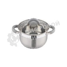 Кастрюля MALLONY Felicita нержавеющая сталь, со стеклянной крышкой, 2,9 л, d-18