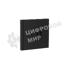 Розетка 1-м СП FORTE&PIANO FP118 10А без заземл. без защ. шторок винт. крепл. черный IEK FP-R10-10-K02