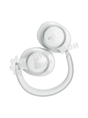 Беспроводные/проводные наушники JBL Live 770NC белый, полноразмерные, Bluetooth + проводной, адаптивное шумоподавление