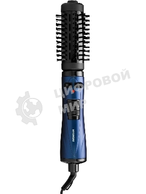 Фен-щётка Hyundai H-HB0110 синий, 1000 Вт, ионизация, 40/50 мм