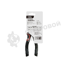 Удлиненные плоскогубцы Deli DL0103 160 мм, Cr-V, эксцентриковый шарнир, антикоррозийное покрытие, трехкомпонентная прорезиненная рукоять