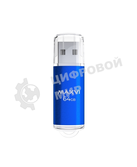 Флешка USB 2.0 64Gb Maxvi MP blue