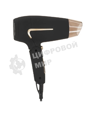 Фен Zelmer TRAVEL ZHD8321 черный/золотистый, 1600 Вт, компактный