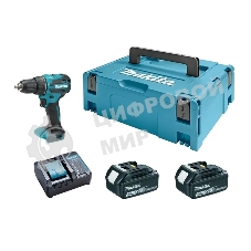 Дрель-шуруповерт Makita DDF490F003, 18 В, 3 Ач, 50 Нм, бесщеточный