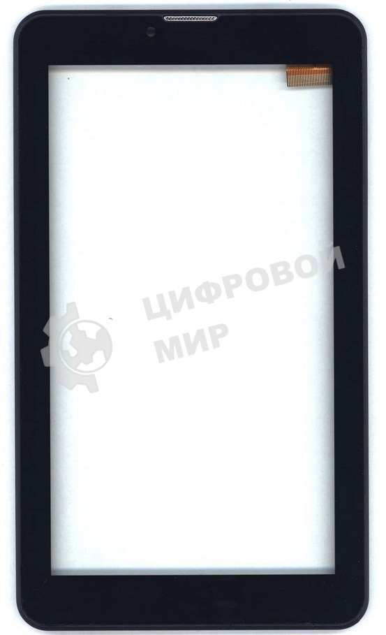 Сенсорное стекло (тачскрин) для Irbis TZ49 Hit, черное с рамкой