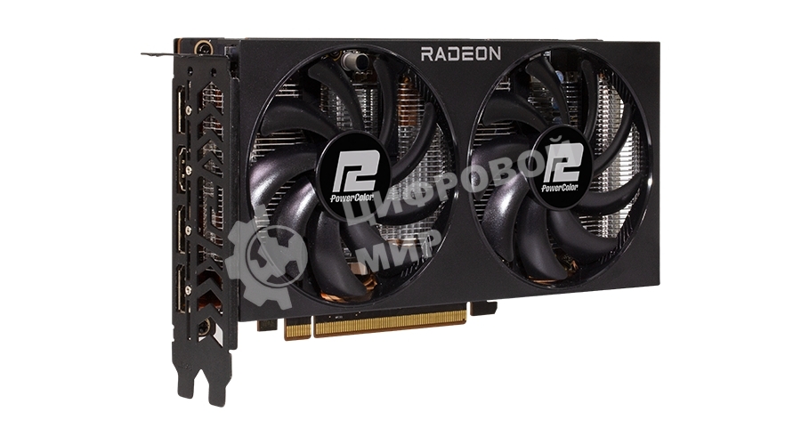 Видеокарта PowerColor PCI-E 4.0 RX 7600 8G-F AMD Radeon RX 7600 8Gb 128bit GDDR6 2250/18000 HDMIx1 DPx3 HDCP Ret