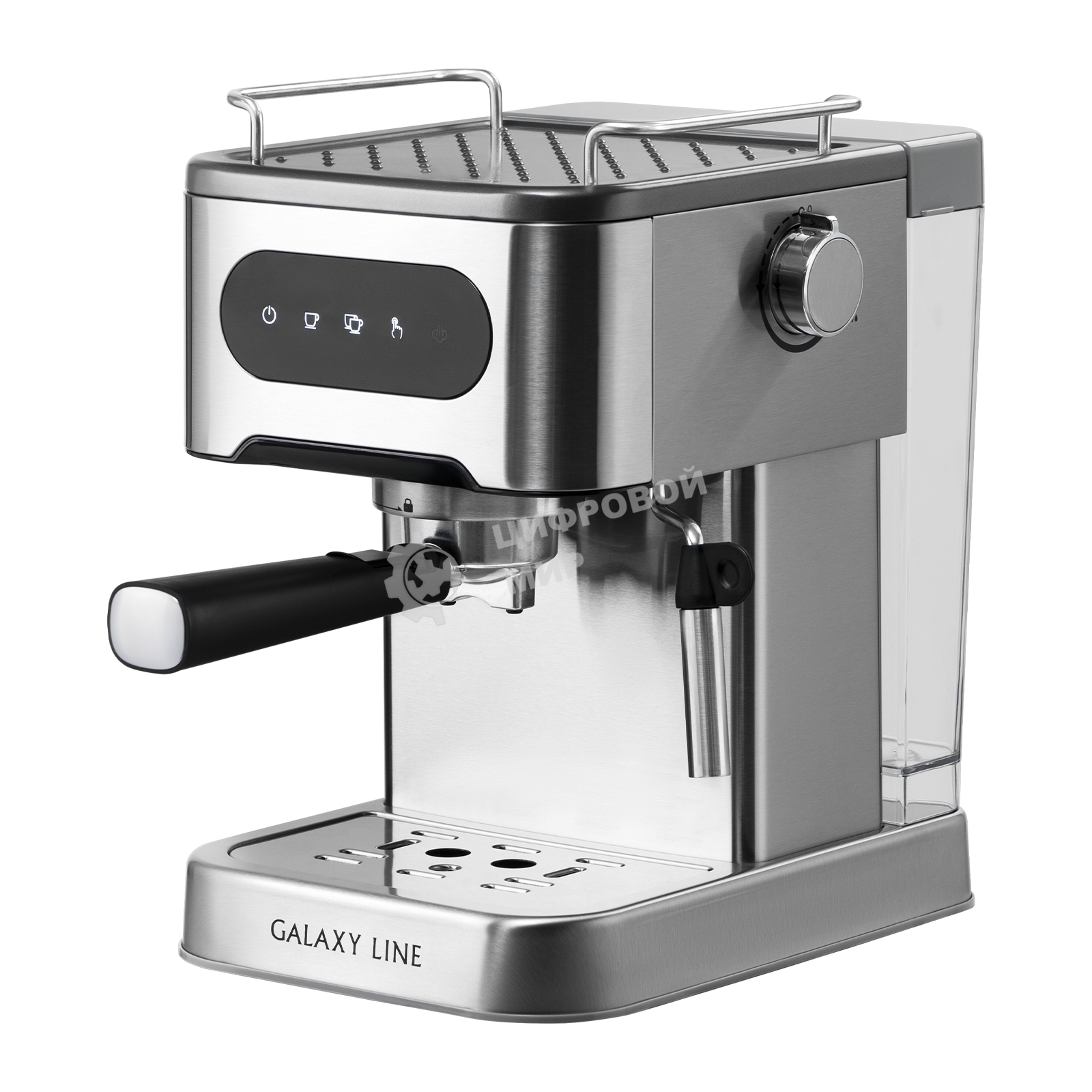 Кофеварка рожковая Galaxy Line GL 0761 серый, исп. кофе - молотый, 1,5 л, 1500 Вт, 20 бар