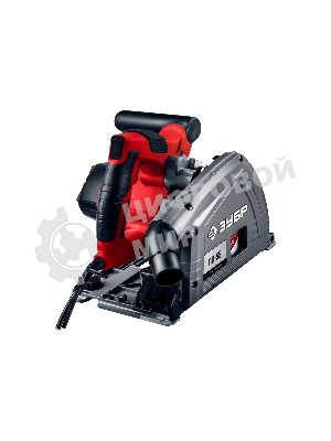 Пила погружная Зубр с шиной, 90-55 мм, диск 165 мм, 1200 Вт, ПП-55Н