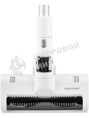 Пылесос вертикальный Coolfort CF-3003 белый, питание от аккумулятора, 120 Вт, уборка сухая, пылесборник 0.5 л, работа от АКБ max 40 мин.
