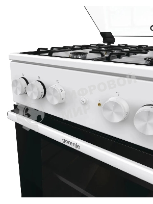 Плита комбинированная Gorenje GK5A21WH белый, конфорок 4 газовых, духовка 68 л, 50 см x 85 см x 59.4 см