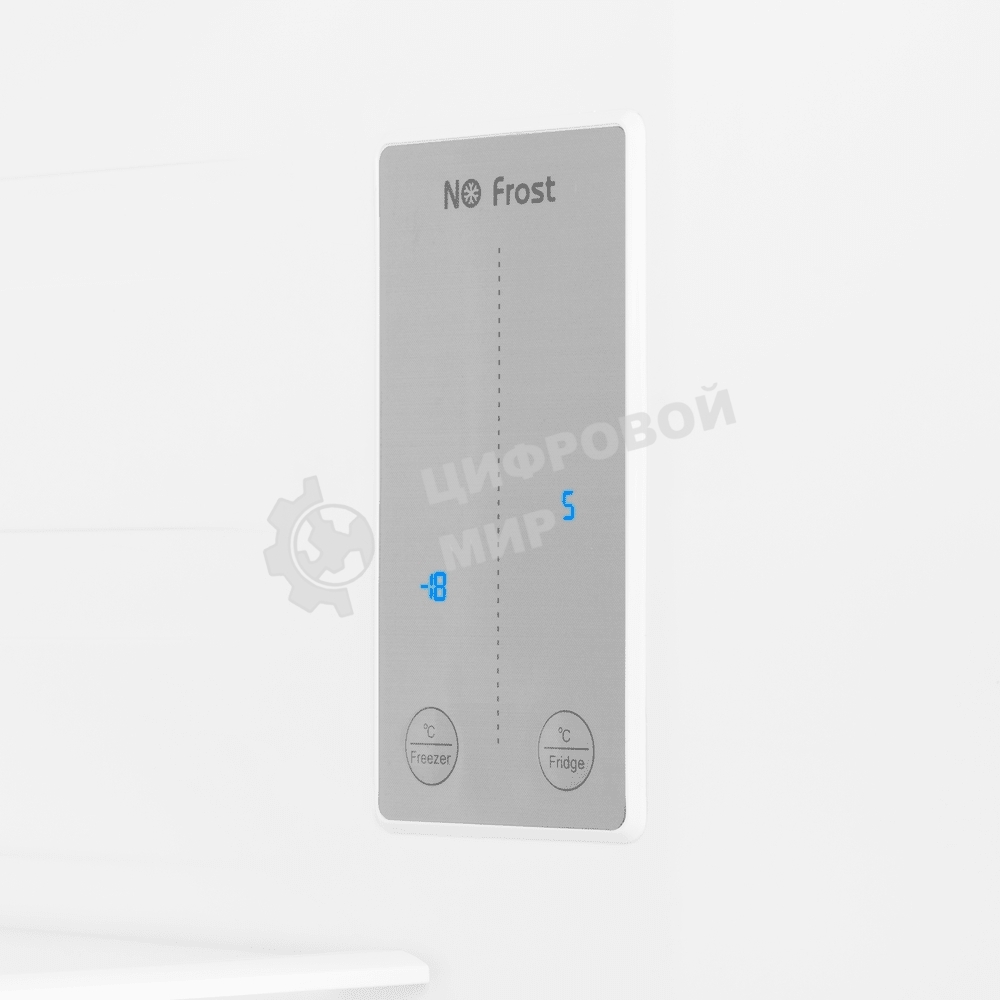 Холодильник Maunfeld MFF177NFWE белый двухкамерный 263/170л морозилка сбоку, No Frost, Side by Side