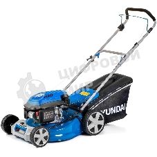 Бензиновая газонокосилка HYUNDAI L4620 двигатель Hyundai ICV145,4-х такт, 3.8 л.с./145 см3, Ширина среза 45,7 см, Высота среза 25-75 мм, 23,5 кг