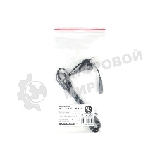 Шнур PowerCube ШВВП-АП 2*0,75 S52C7-250-2,5-1,8, черный, 1,8 м, S52 - C7, 2-pin