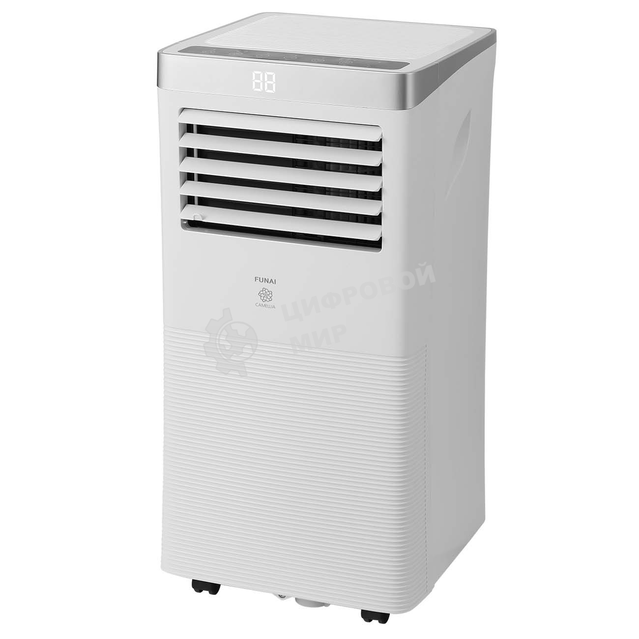 Кондиционер мобильный FUNAI MAC-CA25CON04 9000 BTU, 19 м², 54/55 дБ, охлаждение, осушение, белый