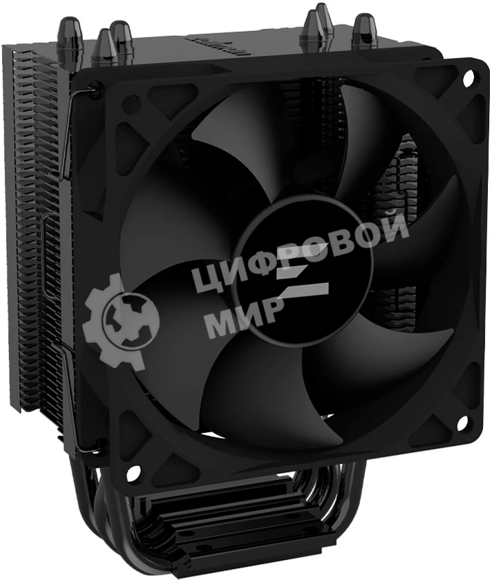 Кулер ZALMAN CNPS4X BLACK V2, 92мм FAN, 3 HEAT PIPES, 4-PIN PWM, 800-2000 RPM, 29DBA, HYDRO BEARING, LGA1851/1700, AM5/AM4, screw type installation