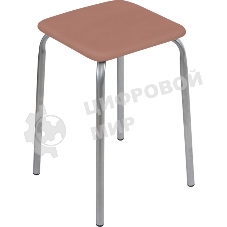 Табурет НИКА Эконом ТЭ3/К коричневый, 4 опоры, ДСП