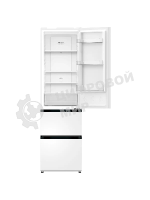 Холодильник Zugel ZRFD200W белый трехкамерный 197/85л морозилка снизу, No Frost