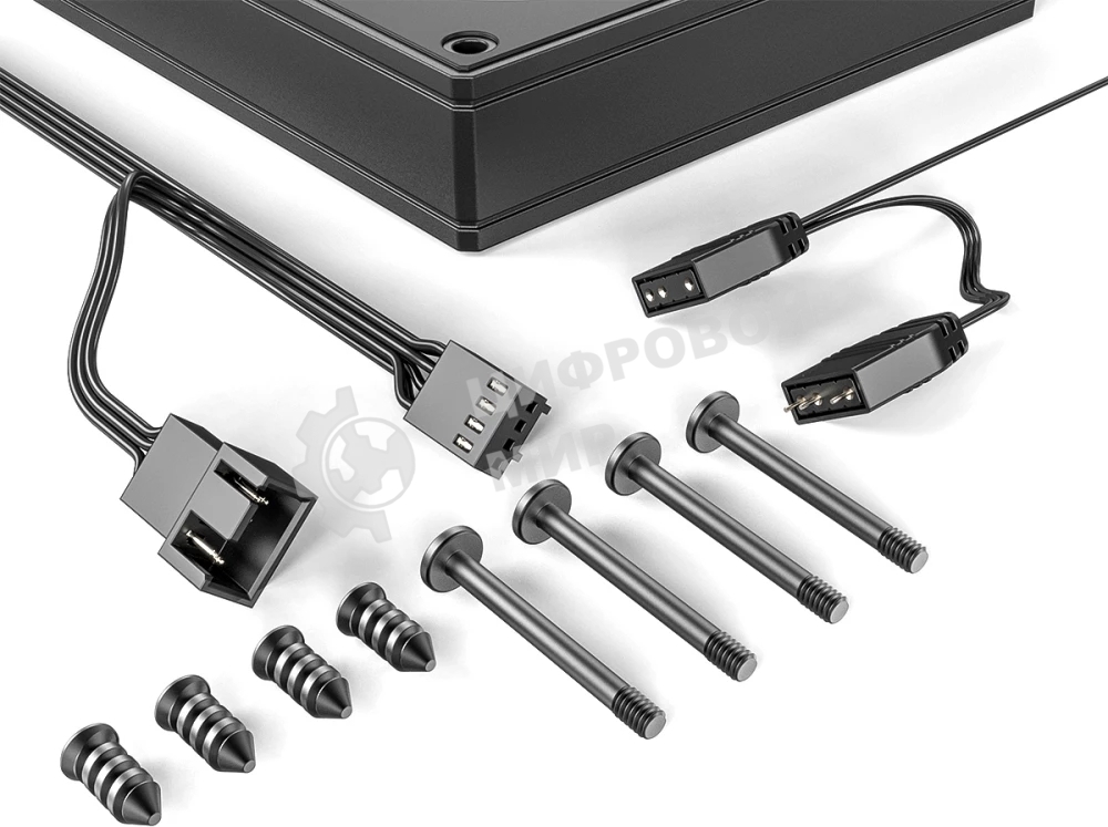 Вентилятор для корпуса ID-COOLING AS-140-ARGB-K черный, 140 мм, 1800 об/мин, 24.9 дБ, 4 pin