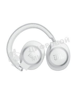 Беспроводные/проводные наушники JBL Live 770NC белый, полноразмерные, Bluetooth + проводной, адаптивное шумоподавление