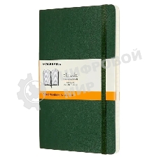 Блокнот Moleskine CLASSIC SOFT QP616K15 Large 130х210 мм 192 стр. линейка мягкая обложка зеленый