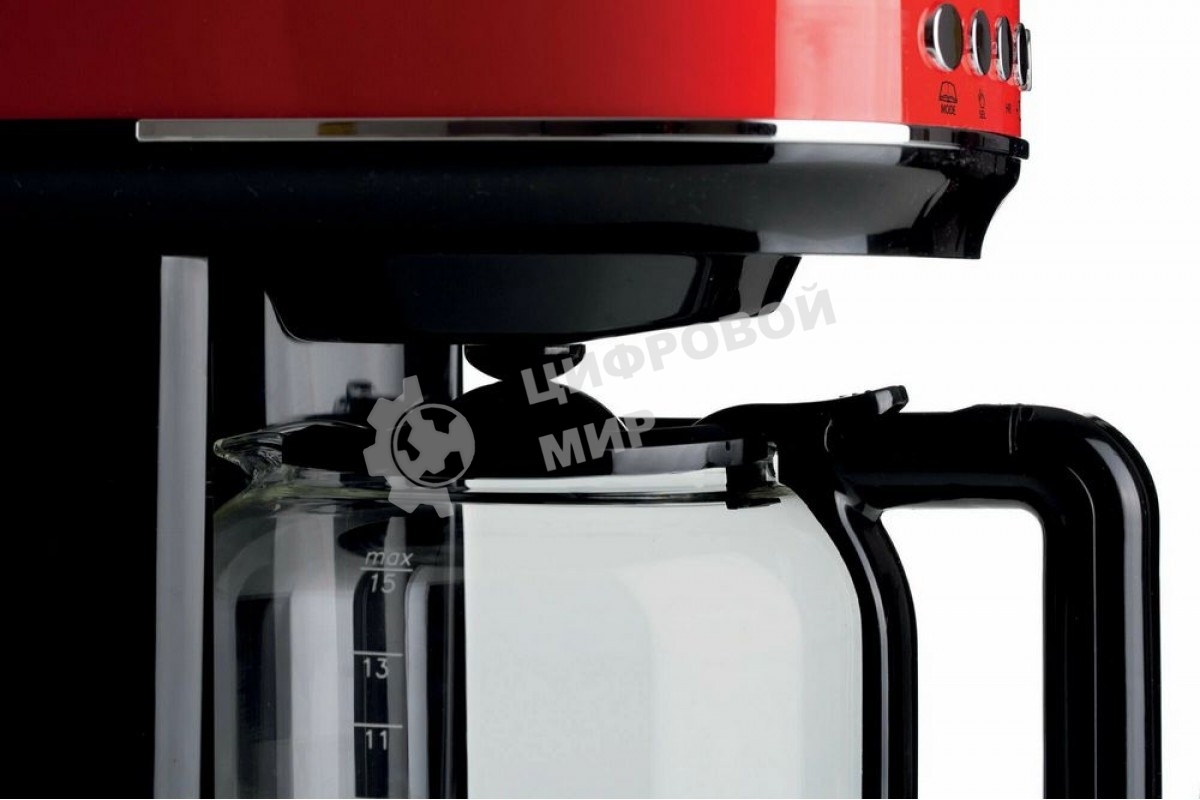 Кофеварка капельная Ariete 00M139600AR0 красный, молотый, 1,5 л. 900 Вт