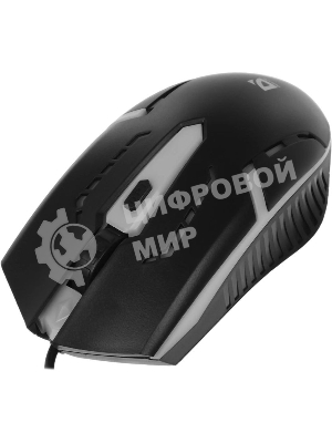 Мышь проводная Defender Flash MB-600L черный, 1200 dpi, USB, кнопки - 4