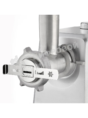 Мясорубка электрическая CASO FW 2500 серебристый, 2500 Вт, 2.5 кг/мин, реверс, защита от перегрузки, насадки - 5