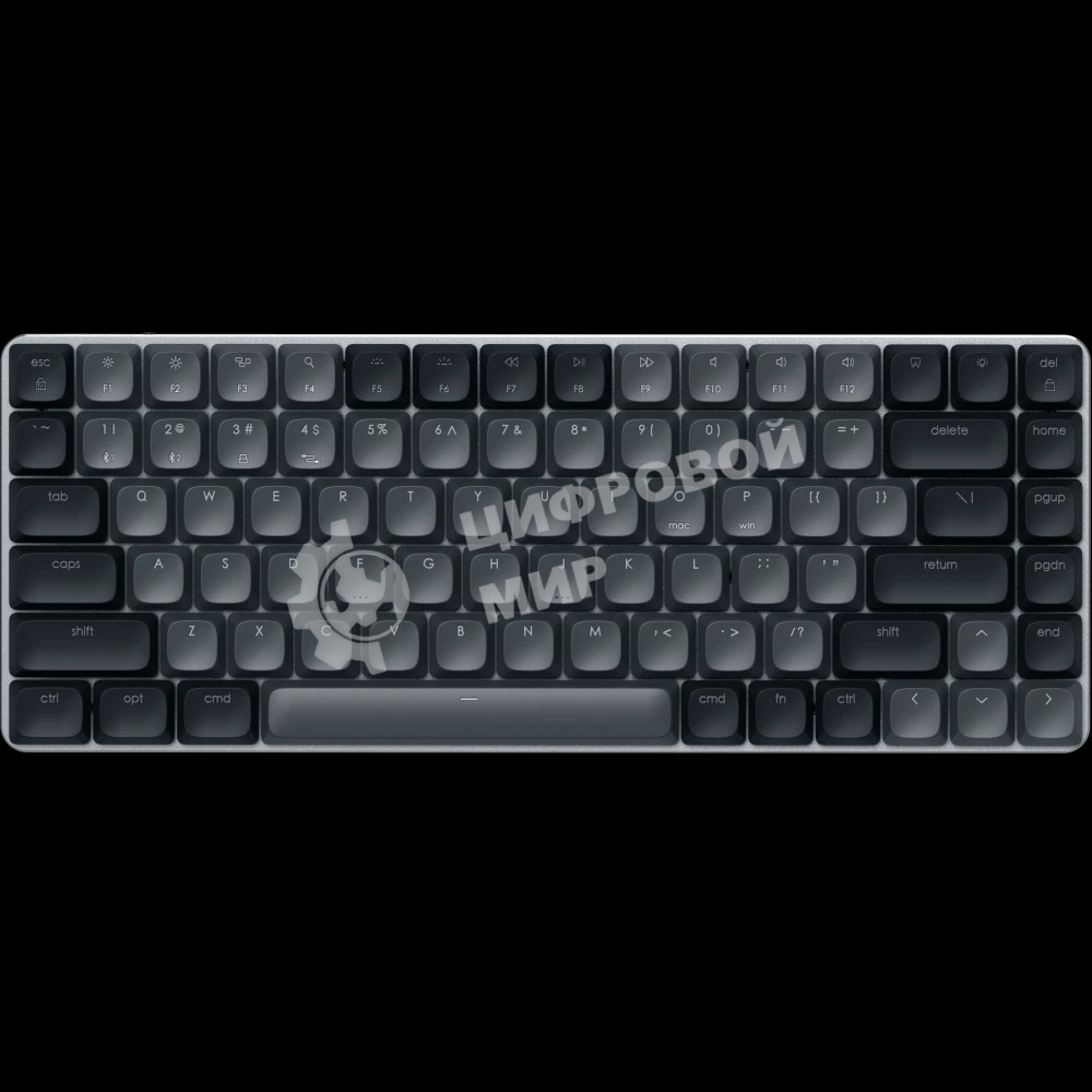 Клавиатура Satechi SM1 Slim Dark гибридная, USB Type-A, Bluetooth, радиоканал, чёрный