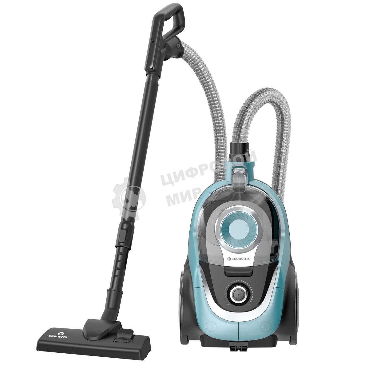 Пылесос Eurostek EVC-4519 бирюзовый, 500/2800 Вт, уборка сухая, пылесборник контейнер 3 л