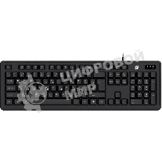 Клавиатура проводная Oklick K175 черный USB Multimedia