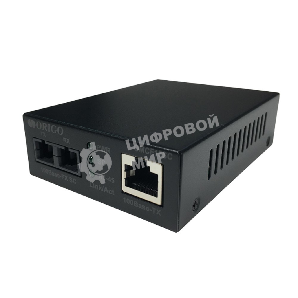 Медиаконвертер ORIGO OMCF15SC/A1A 100Base-TX/100Base-FX (SC), 1310 нм, одномод, до 15 км