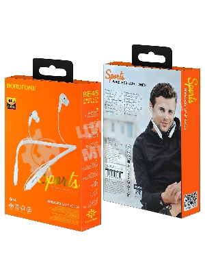 Наушники TWS Borofone BE45 белый, внутриканальные, Bluetooth, сенсорное управление, до 3 ч