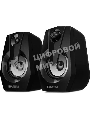 Акустическая система SVEN 370 2.0 черные (2x2W, USB, RGb подсветка)