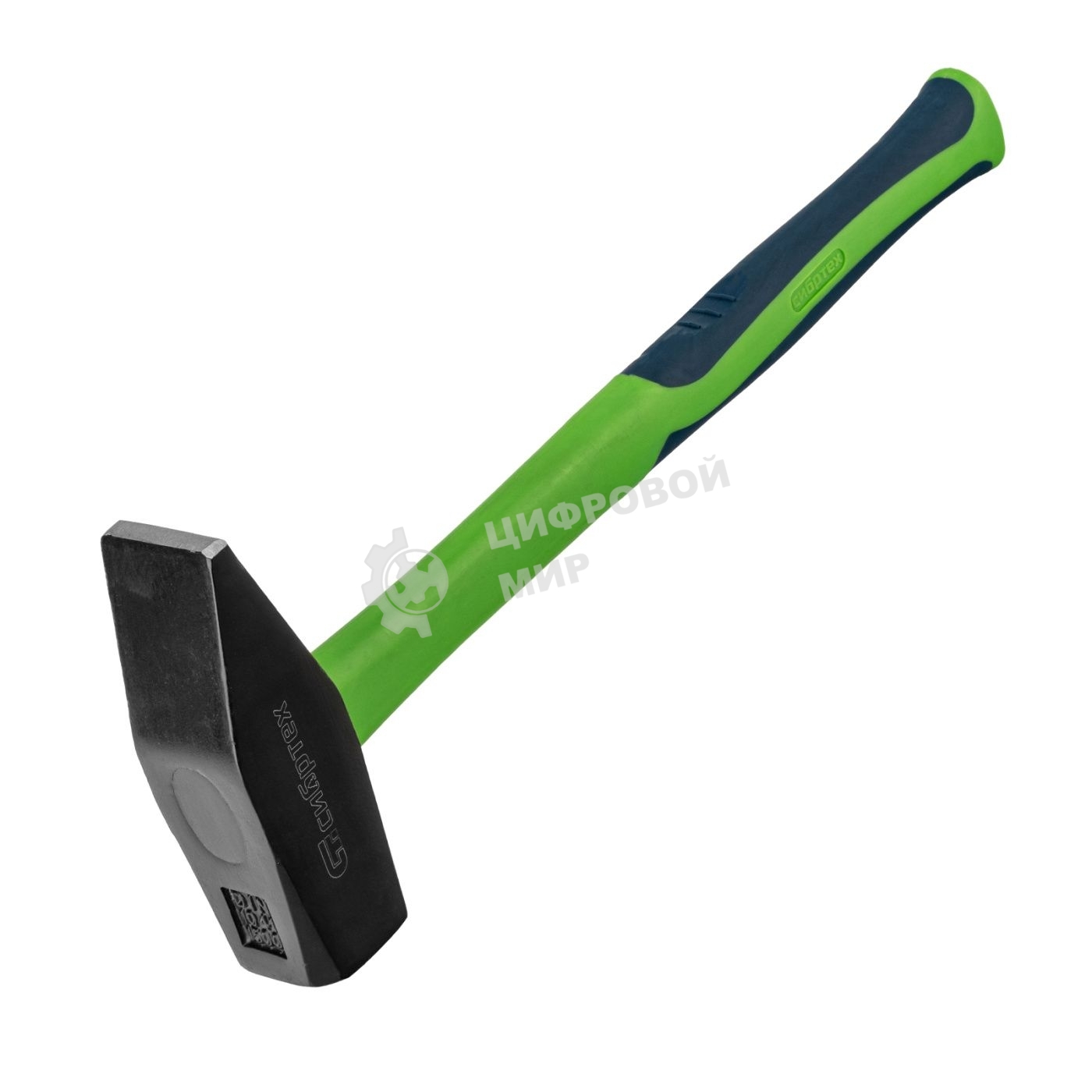 Молоток слесарный Сибртех 1500 г, фибергласовая обрезиненная рукоятка