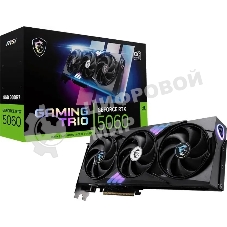 Видеокарта MSI RTX 5060 8G GAMING TRIO OC, NVIDIA RTX 5060, 8Gb, GDDR7, 128 bit, PCI-E 5.0, HDMIx1, DPx3, HDCP, 2640 MHz
