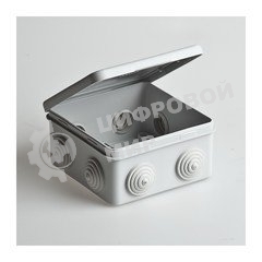 Распаячная коробка ОП 80х80х50мм, крышка, IP54, 7вх. | SQ1401-0112 | TDM