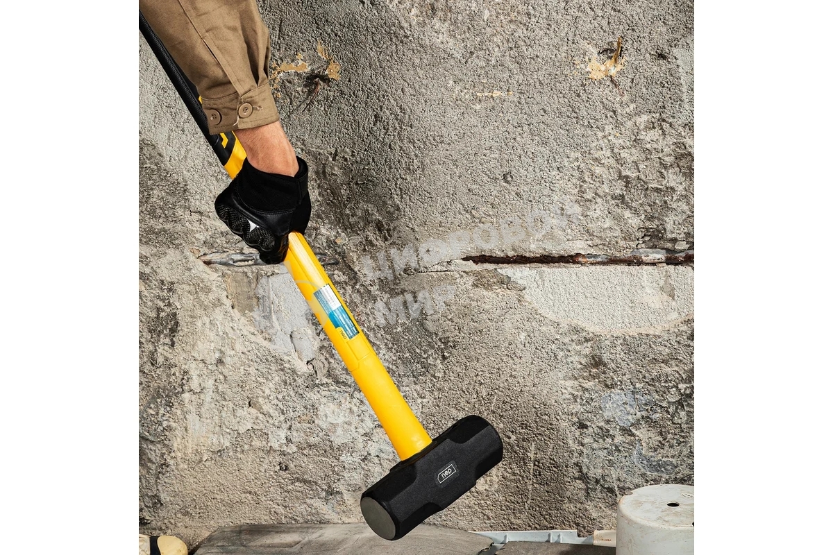 Кувалда Deli DL6914 5400гр Рукоятка из высокопрочного стекловолокна