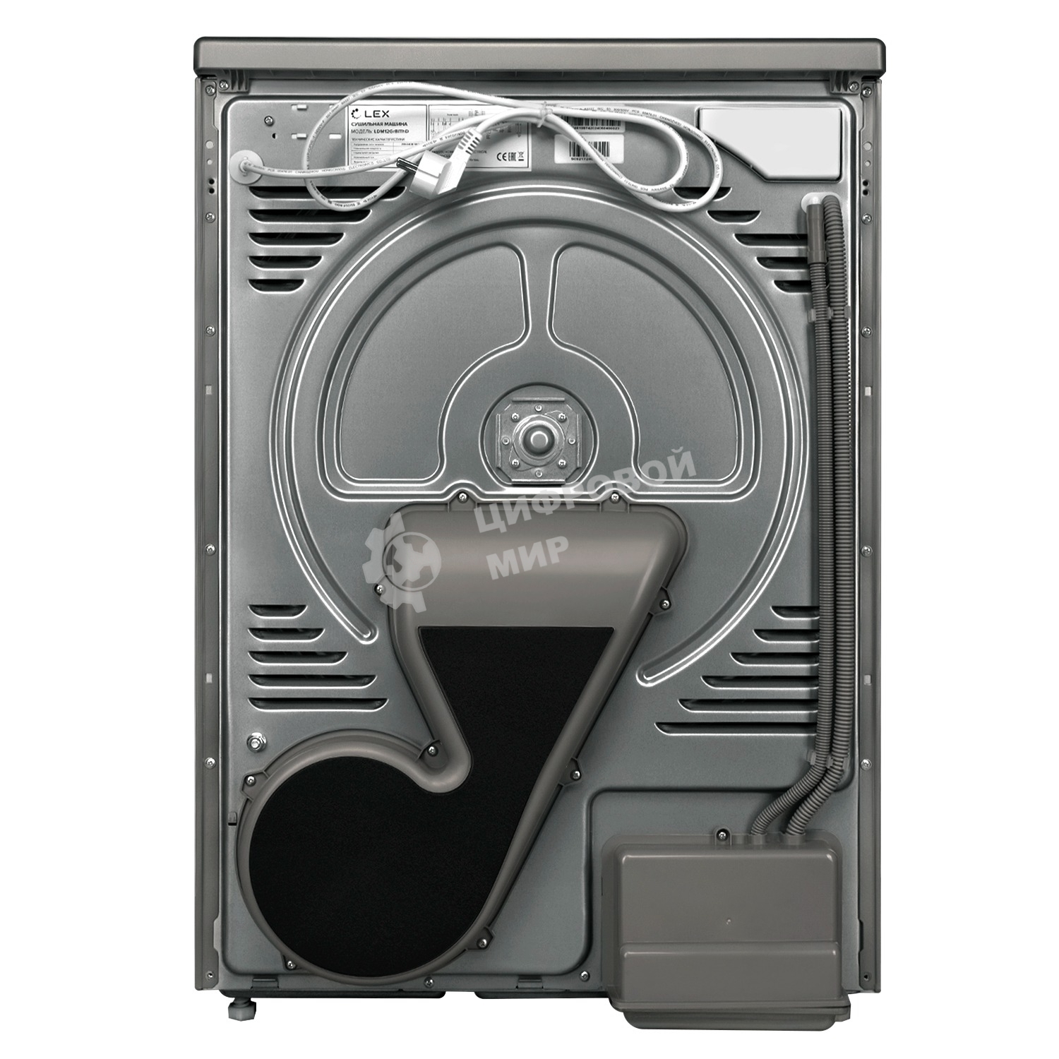 Сушильная машина LEX LDM12GrBlThD серый, 10 кг, сушка - конденсационная, программ - 16, 60 x 85 x 62 см