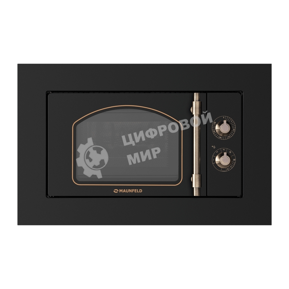 Встраиваемая микроволновая печь Maunfeld JBMO.20.5ERBG 20 л, 700 Вт, переключатели - поворотный механизм
