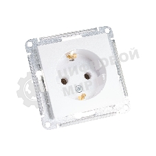 Механизм розетки 1-м СП AtlasDesign с заземл. 16А жемчуг SchE ATN000443