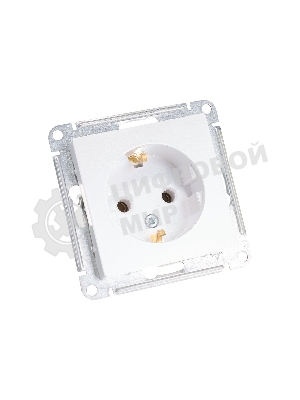 Механизм розетки 1-м СП AtlasDesign с заземл. 16А жемчуг SchE ATN000443